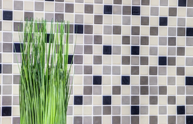Mosaic tile ceramic light beige gray antique white anthracite unglazed non-slip tile backsplash - MOS18-0205