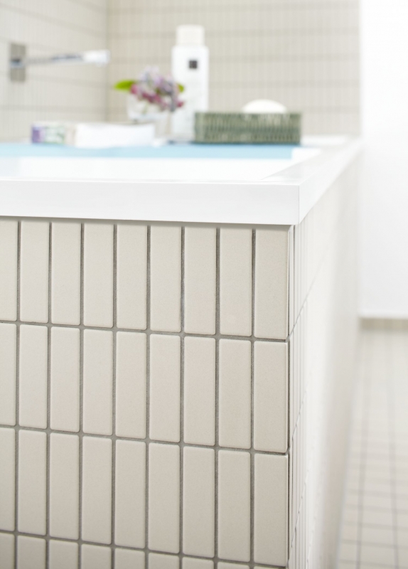 Rod mosaic tile ceramic light beige unglazed non-slip shower tray floor tile bathroom tile - MOS24B-1211-R10
