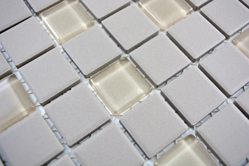 Mosaic tile ceramic cement light mud unglazed glass mosaic MOS18-0212-R10_f