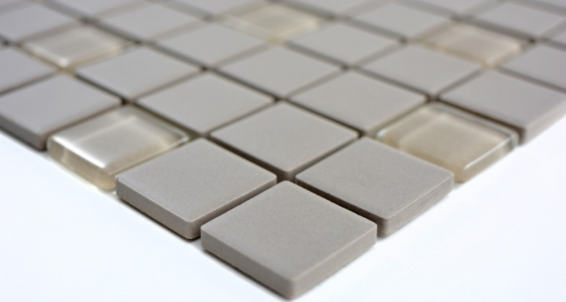 Mosaic tile ceramic cement light mud unglazed glass mosaic MOS18-0212-R10_f