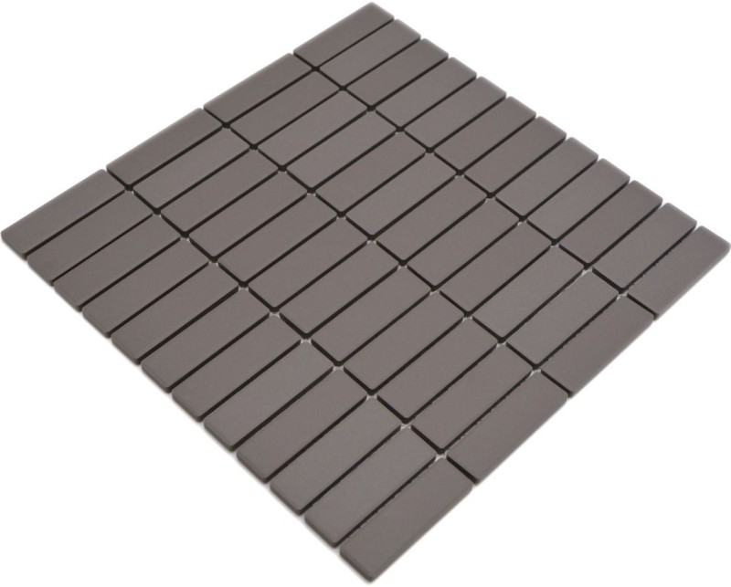 Rod mosaic tile ceramic unglazed mud gray non-slip shower tray floor tile bathroom tile - MOS24B-0204-R10