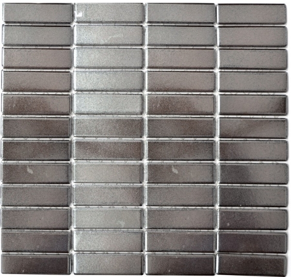 Ceramic wall tiles Decorative wall paneling Anthracite MOS24-0217