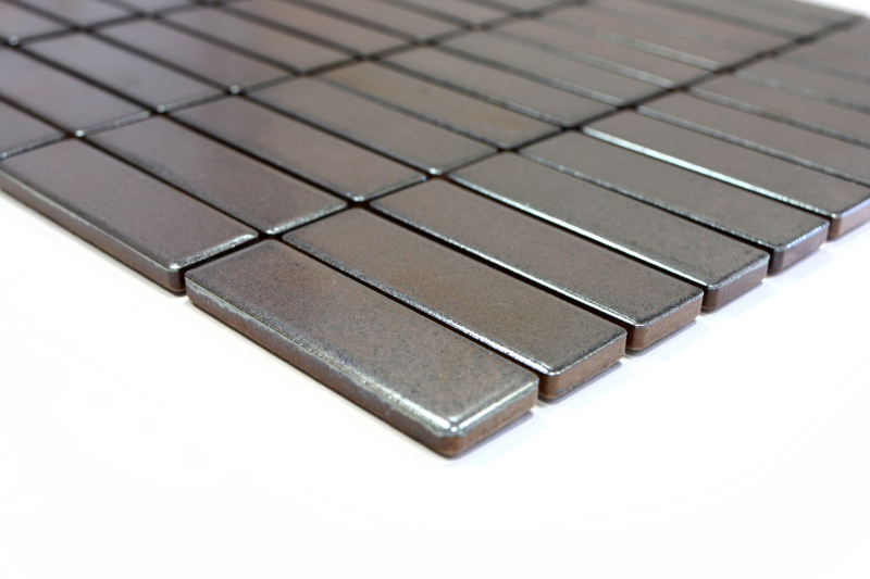 Ceramic wall tiles Decorative wall paneling Anthracite MOS24-0217