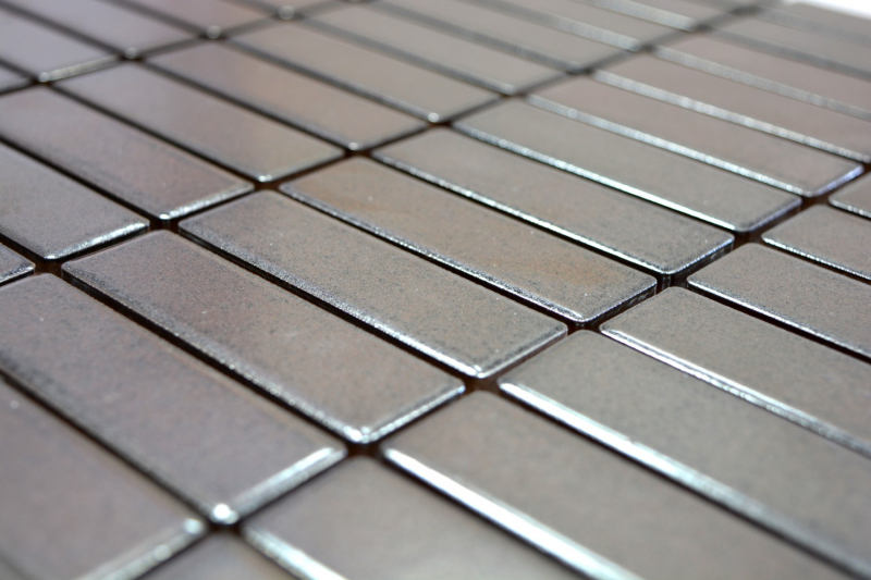 Ceramic wall tiles Decorative wall paneling Anthracite MOS24-0217