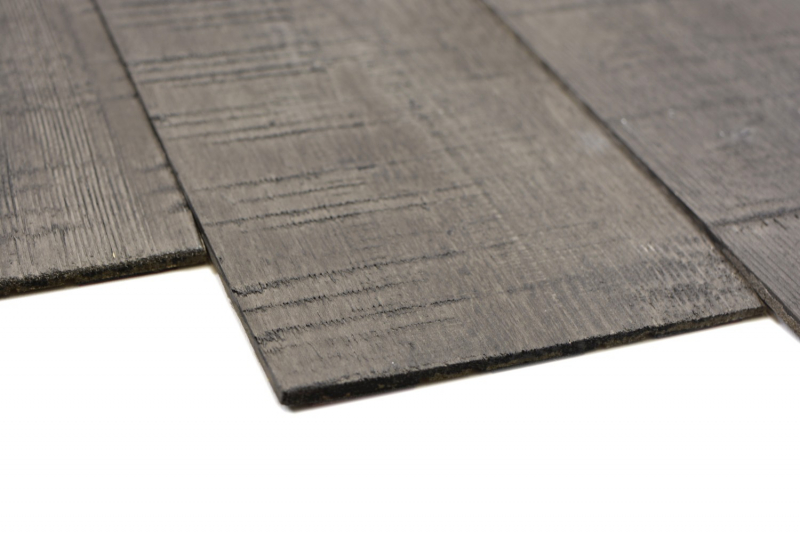 Self-adhesive wooden panels wall cladding wooden wall cladding wall panel dark gray - MOS170-W016 ( 9 pieces)