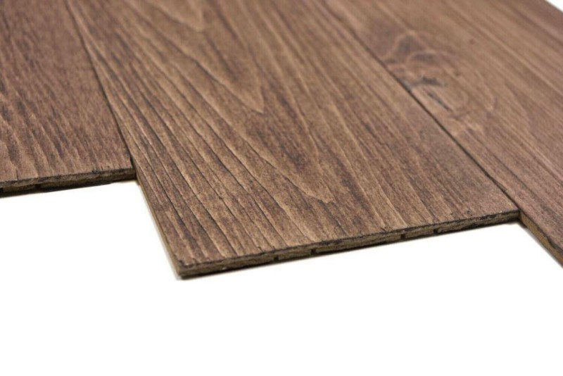 Self-adhesive wooden panels Wall cladding Wooden wall cladding Wall panel brown