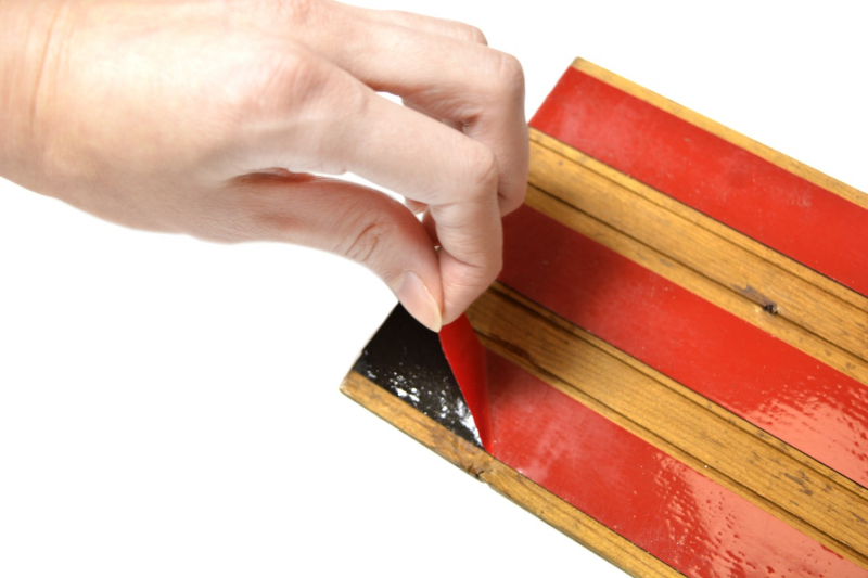 Self-adhesive wooden panels Wall cladding Wooden wall cladding Wall panel brown