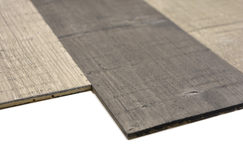 Self-adhesive wooden panels wall cladding wooden wall cladding wall panel gray - MOS170-W356 ( 9 pieces)