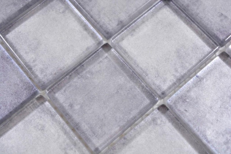 Glass mosaic mosaic tiles pastel gray wall tile backsplash kitchen bathroom - MOS88-0020