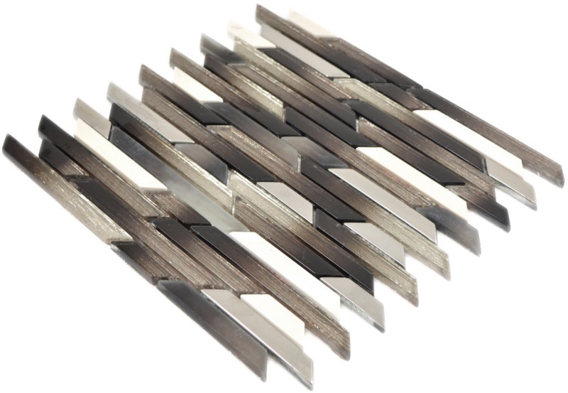 Glass mosaic rods marble mosaic beige brown mosaic tiles wall tile backsplash kitchen bathroom MOS86-1112