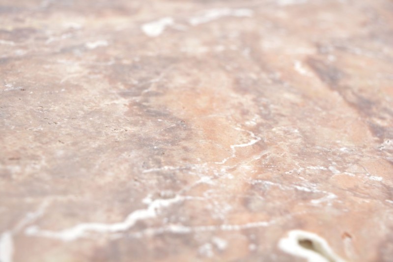 Floor tile Rossoverona rose teracotta antique look travertine mosaic tile wall tile backsplash kitchen bathroom - MOSf-45-45061
