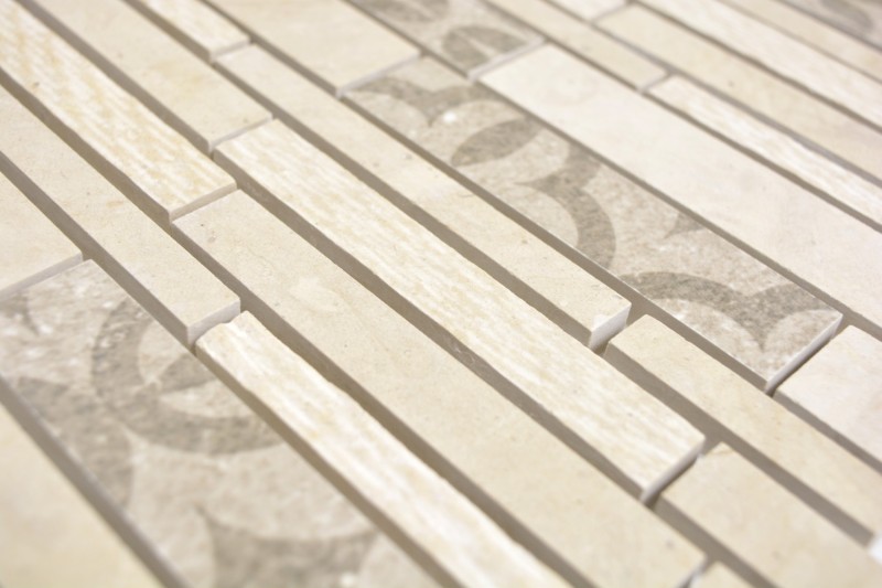 Marble mosaic tile ceramic mosaic beige cream wall tile backsplash kitchen - MOS180-A0127B
