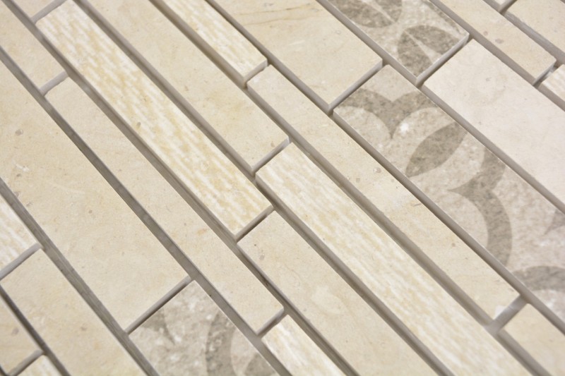 Marble mosaic tile ceramic mosaic beige cream wall tile backsplash kitchen - MOS180-A0127B