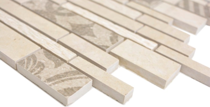 Marble mosaic tile ceramic mosaic beige cream wall tile backsplash kitchen - MOS180-A0127B