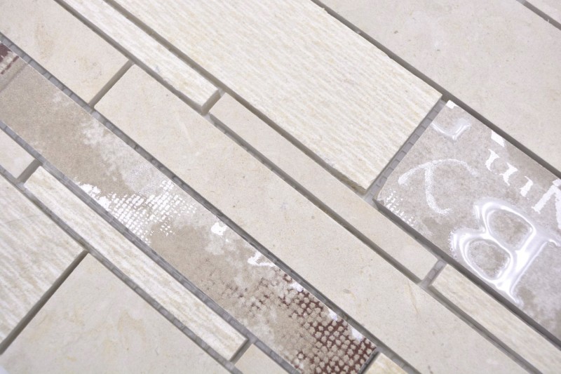 Marble mosaic tile ceramic mosaic red-brown wall tile backsplash - MOS180-A01STB