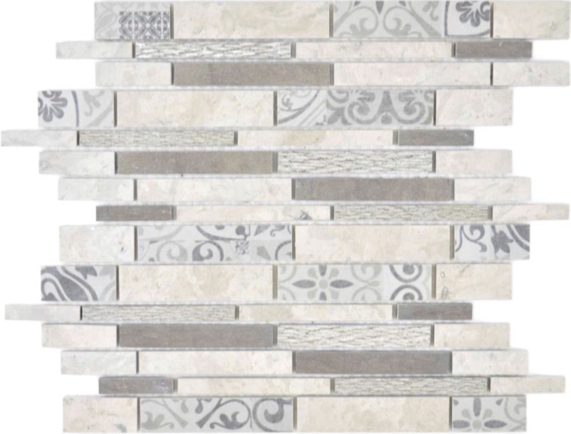 Marble mosaic tile ceramic mosaic gray anthracite wall tile backsplash bathroom - MOS180-D0927G