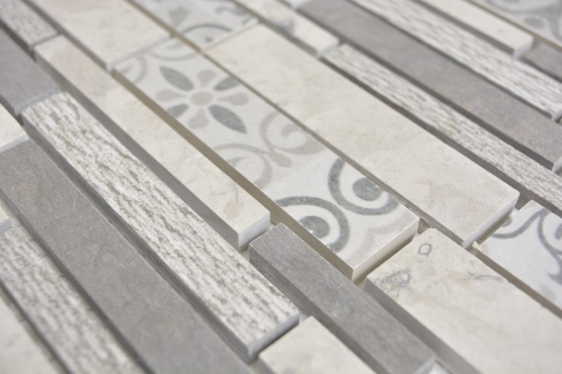 Marble mosaic tile ceramic mosaic gray anthracite wall tile backsplash bathroom - MOS180-D0927G