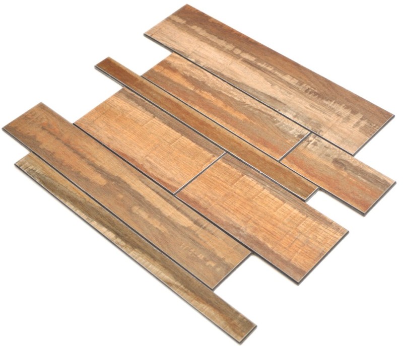 Wall cladding Kitchen splashback Self-adhesive wood-effect facing panels MOS200-58WRS