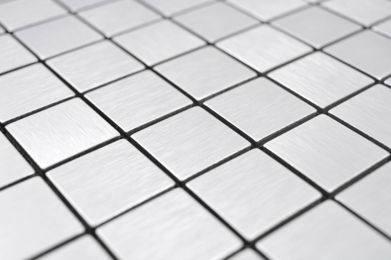 self-adhesive silver metal mosaic mat aluminum tile backsplash kitchen backsplash MOS200-L7S