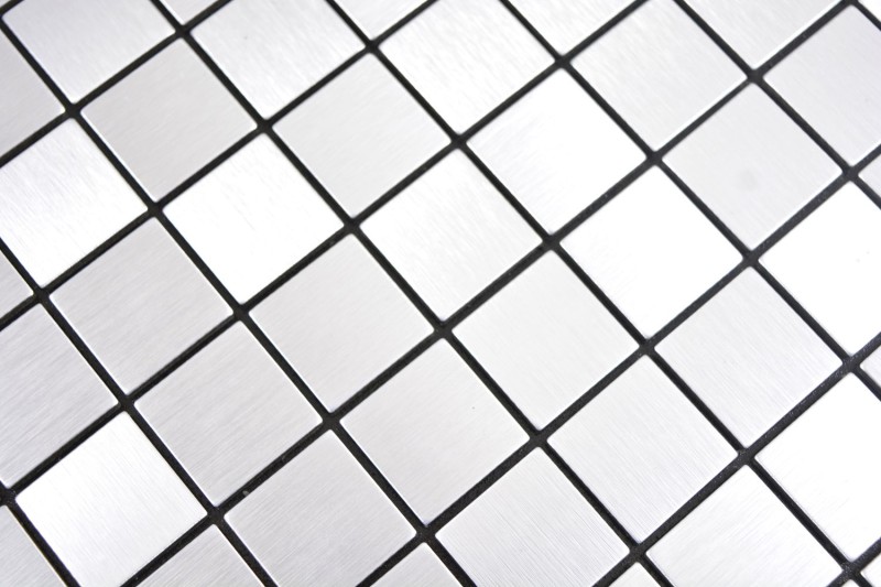 self-adhesive silver metal mosaic mat aluminum tile backsplash kitchen backsplash MOS200-L7S