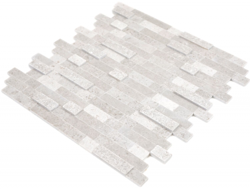 self-adhesive composite mosaic sticks natural stone gray tile backsplash kitchen wall optics MOS200-M32