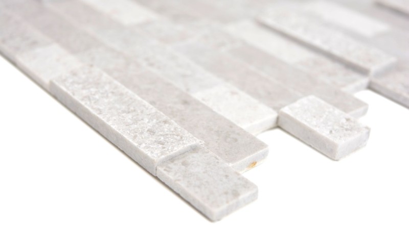 self-adhesive composite mosaic sticks natural stone gray tile backsplash kitchen wall optics MOS200-M32