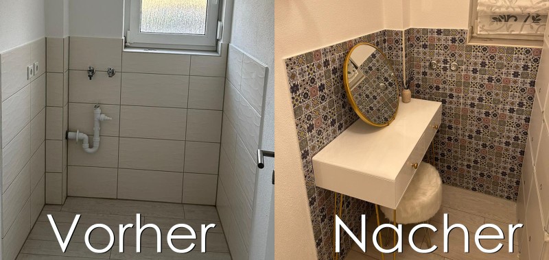 self-adhesive mosaic foil retro vintage look country style vinyl ornaments tile backsplash kitchen