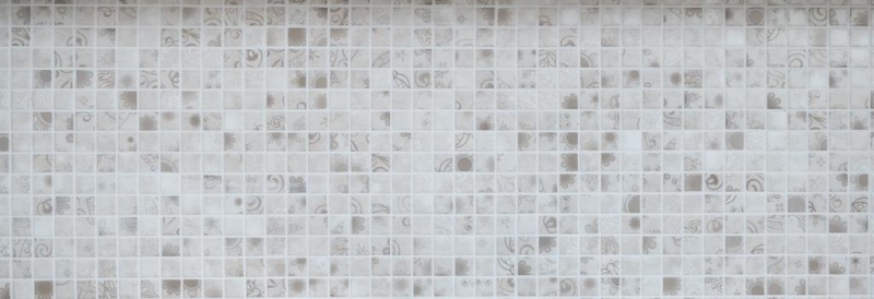 Hand pattern mosaic tile retro vintage ceramic mosaic gray khaki tile backsplash MOS18D-1402_m