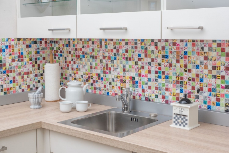 Hand-patterned colorful mosaic tile Retro Vintage POP UP Marilyn Monroe ceramic MOS18D-1605_m