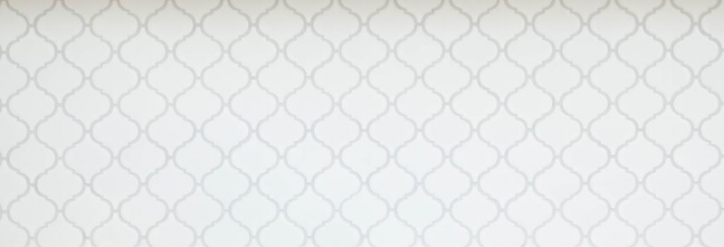 Hand-patterned retro vintage mosaic tile ceramic Florentine white matt MOS13-11WM_m