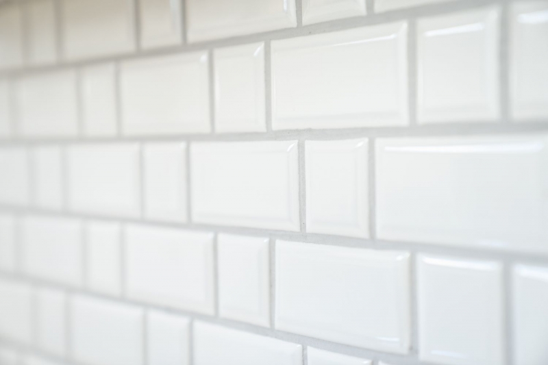 Hand sample Metro Subway mosaic tile ceramic white backsplash kitchen wall MOS26WM-0101_m