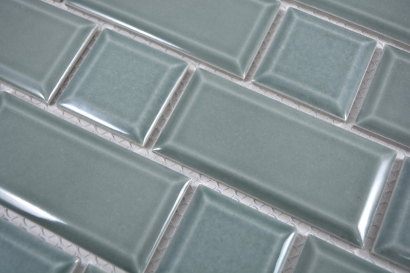 Hand sample Metro Subway mosaic tile ceramic tile backsplash kitchen wall petrol MOS26WM-0218_m