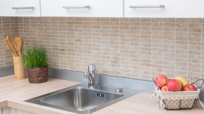 Hand-painted mosaic tile ceramic beige stone effect beige tile backsplash kitchen MOS24-STSO67_m