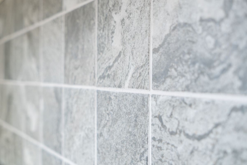 Hand pattern mosaic tile ceramic stone look structure gray tile backsplash kitchen MOS22-HWA9GY_m