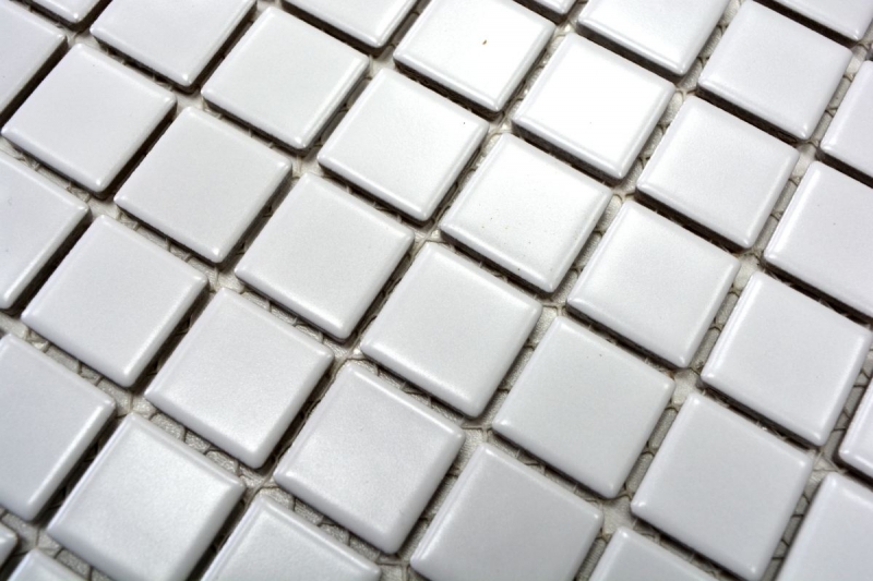 Hand pattern mosaic tile ceramic WHITE MATT wall tile backsplash kitchen bathroom shower MOS18-0111_m