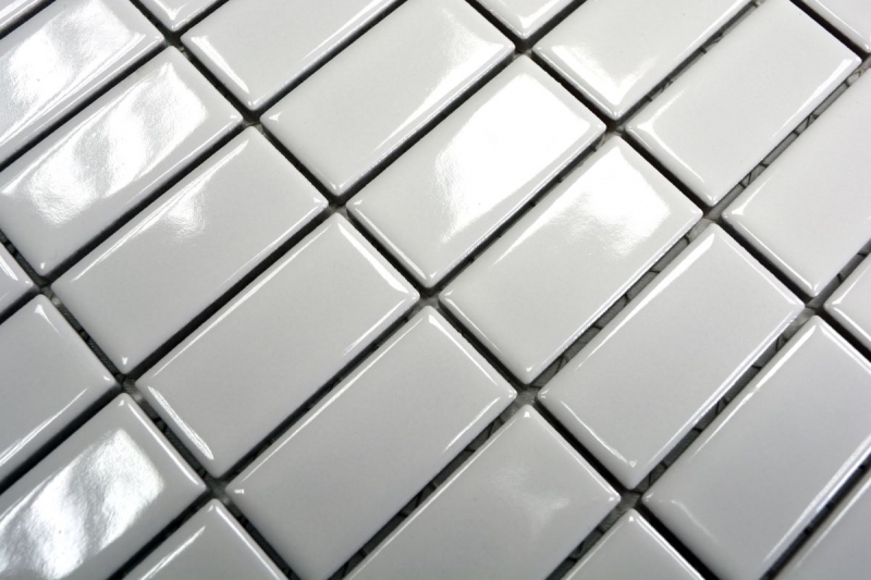 Hand pattern mosaic tile ceramic rods white glossy tile backsplash kitchen MOS24B-0101_m