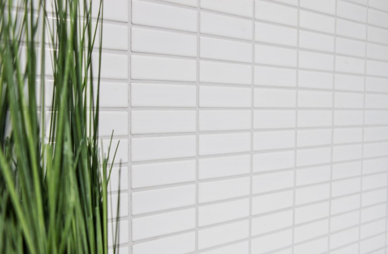 Hand pattern mosaic tile ceramic rods white glossy tile backsplash kitchen MOS24B-0101_m