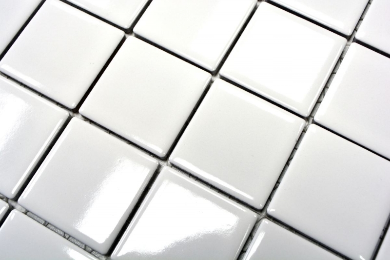 Hand pattern mosaic tile ceramic white glossy tile mirror bathroom wall MOS16B-0101_m