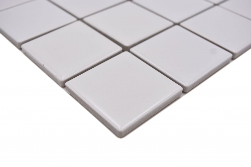 Hand pattern mosaic tile ceramic white matt tile mirror bathroom wall MOS16B-0111_m