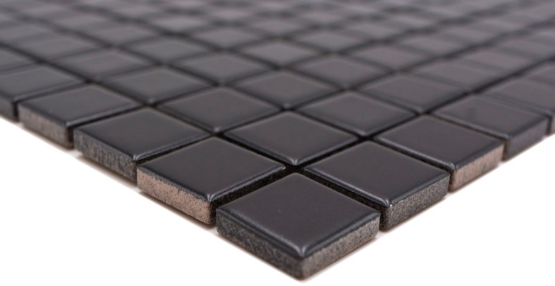 Hand sample mosaic tile ceramic black matt tile backsplash kitchen splashback MOS18D-0311_m