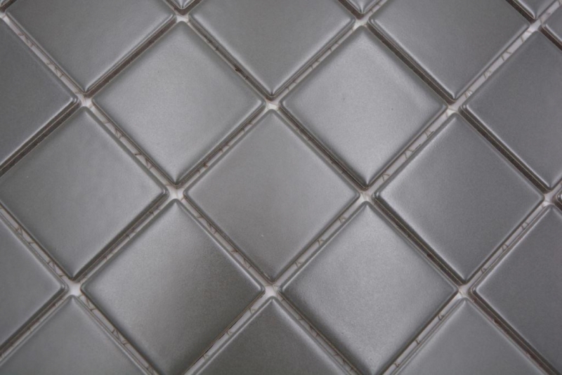 Hand-painted mosaic tile ceramic gray metal matt tile backsplash kitchen backsplash MOS16B-0211_m