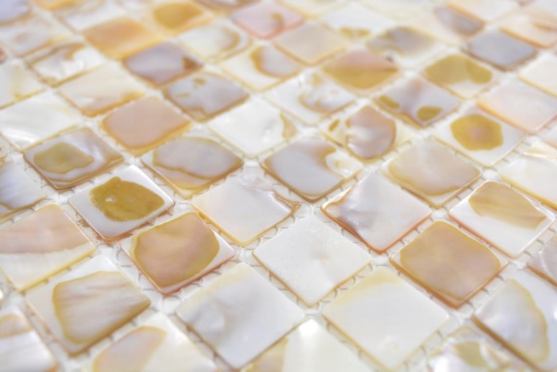 Hand pattern mosaic tile shell light beige wall tile bathroom tile MOS150-SM203_m