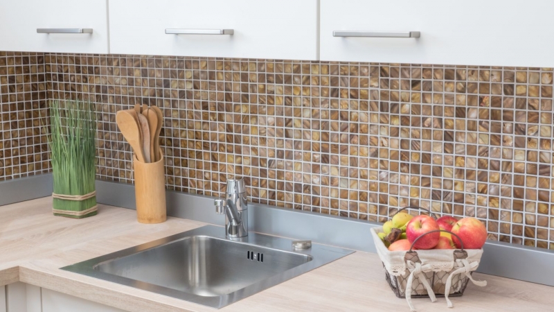 Hand pattern mosaic tile shell beige brown wall tile bathroom tile MOS150-SM2569_m