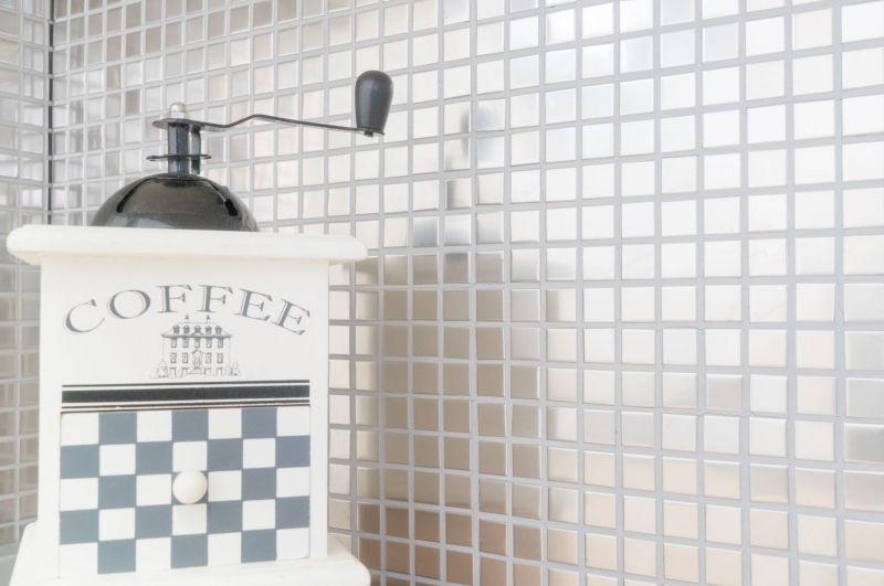 Hand pattern mosaic tile stainless steel silver silver steel brushed tile backsplash kitchen MOS129-CE15D_m