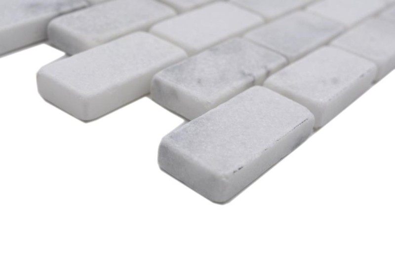Hand-painted mosaic tile marble natural stone white Brick Ibiza Antique Marble MOSSopo-46692_m