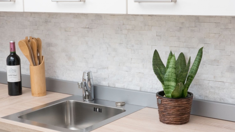Hand-painted mosaic tile marble natural stone white Brick Splitface Ibiza Sugar Marble 3D MOS45-0204_m