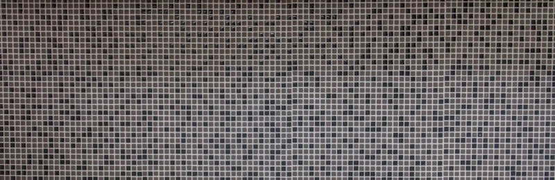 Hand-painted mosaic tile ECO Recycling GLAS Enamel gray-brown matt glass MOS140-05G_m