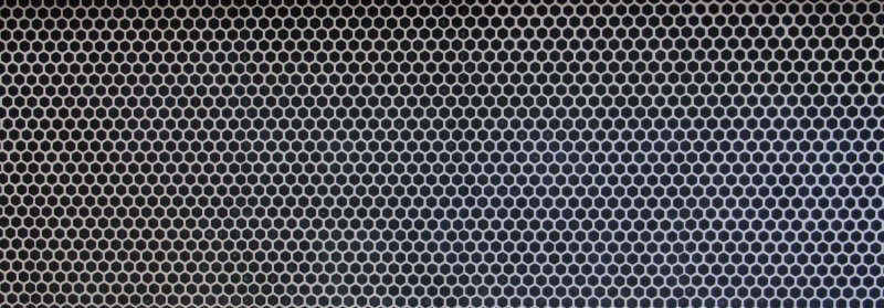 Hand-painted mosaic tile ECO Recycling GLAS Hexagon Enamel black matt MOS140-HX11B_m