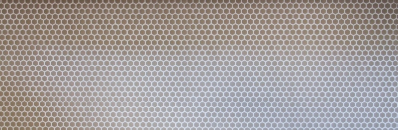 Hand-painted mosaic tile ECO Recycling GLASS Hexagon Enamel cream matt MOS140-HX13C_m
