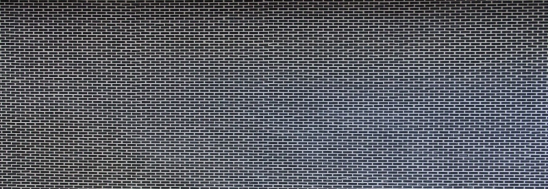 Hand-painted mosaic tile ECO Recycling GLAS Brick Enamel black matt MOS140-B21B_m